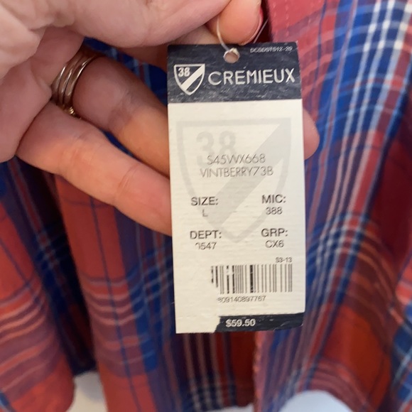 Cremieux 38 men’s soft lightweight shirt sleeved button down shirt - Picture 4 of 8